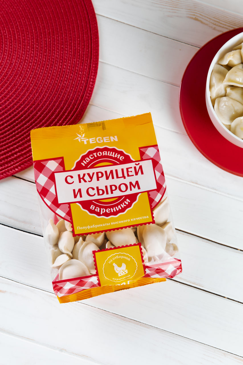 Вареники с курицей и сыром